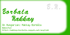 borbala makkay business card